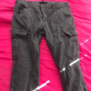 Gray cargo pants